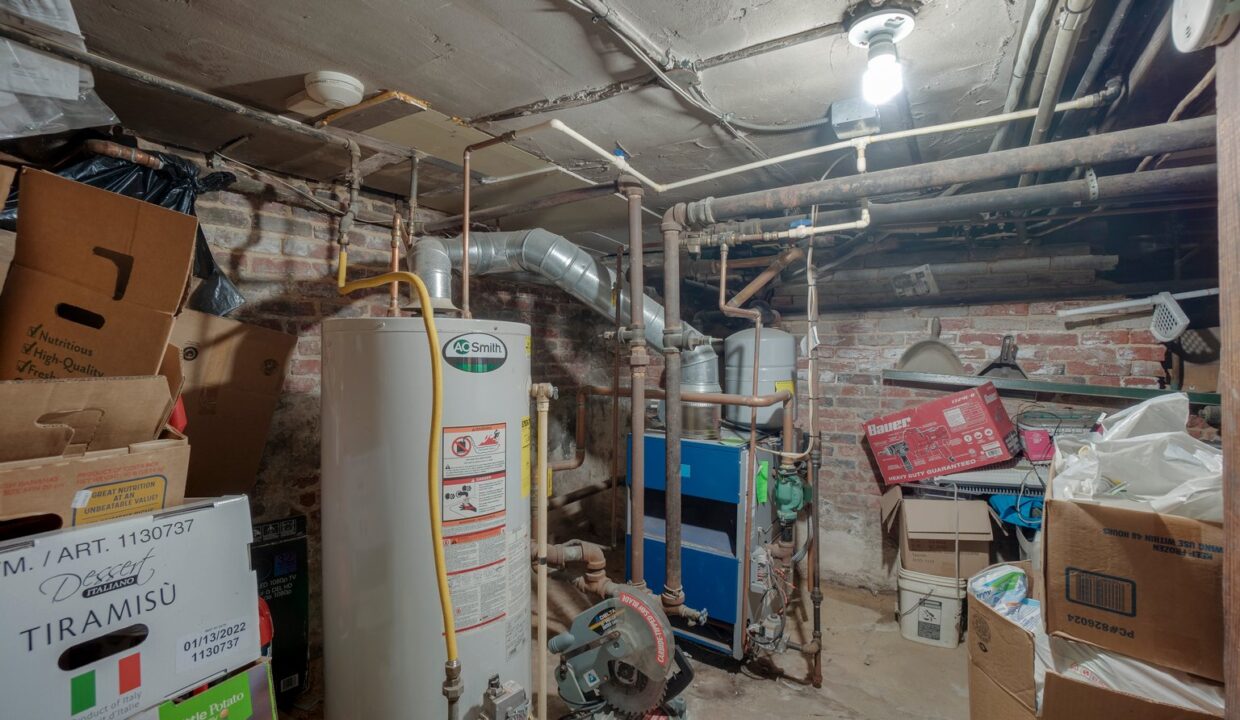 basement gas boiler gas hot water